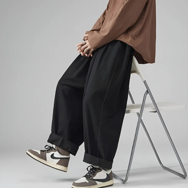The Kyoto Elastic-Waist Wide-Leg Trousers