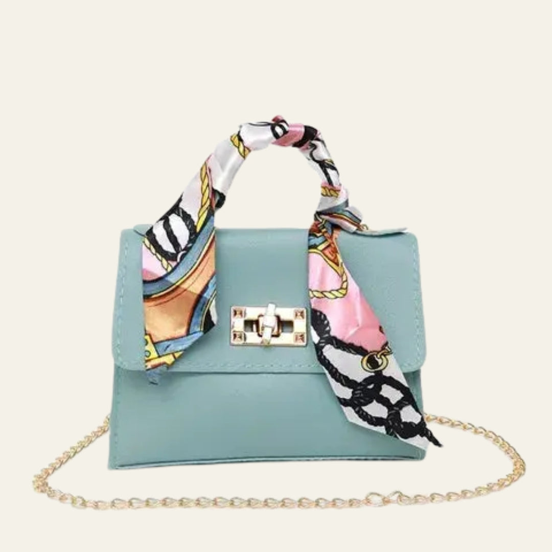 The Sorrento Scarf-Wrapped Top-Handle Mini Bag