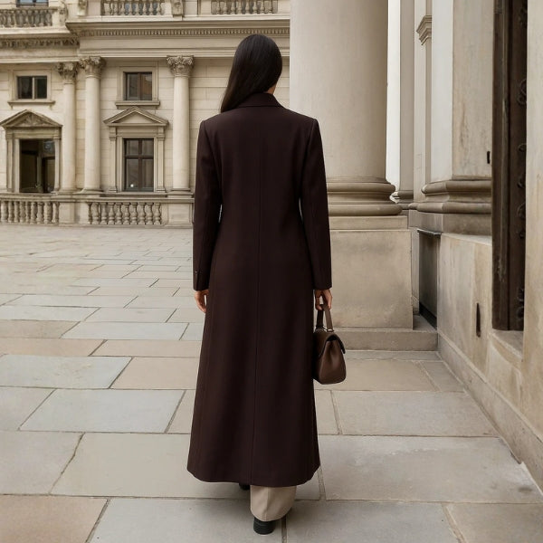 The Milano Double-Breasted Long Coat