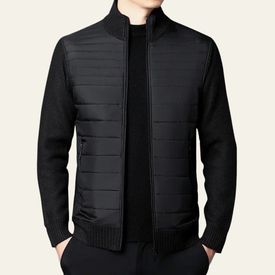 The Aspen Quilted Knit Zip Jacket