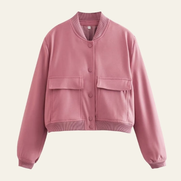 The Soho Cropped Snap-Front Jacket