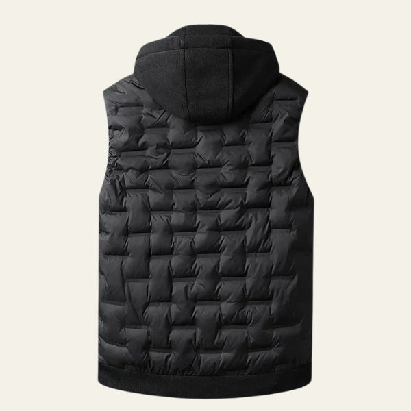 The Alpine Quilted Hooded Vest
