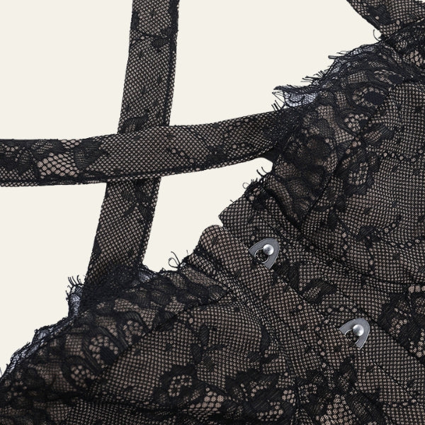 The Parisian Lace-Trim Corset Top