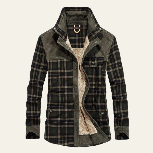 The Hampshire Fleece-Lined Plaid Overshirt Jacket