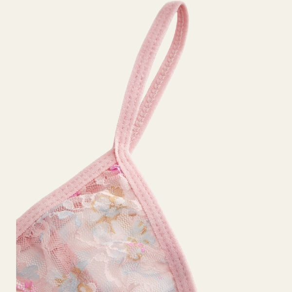 The Provence Floral Lace Thong Set