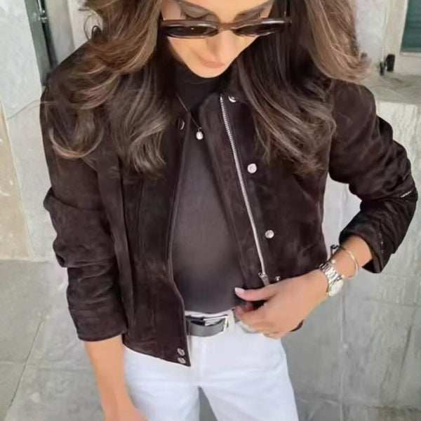 The Valencia Suede Short Jacket
