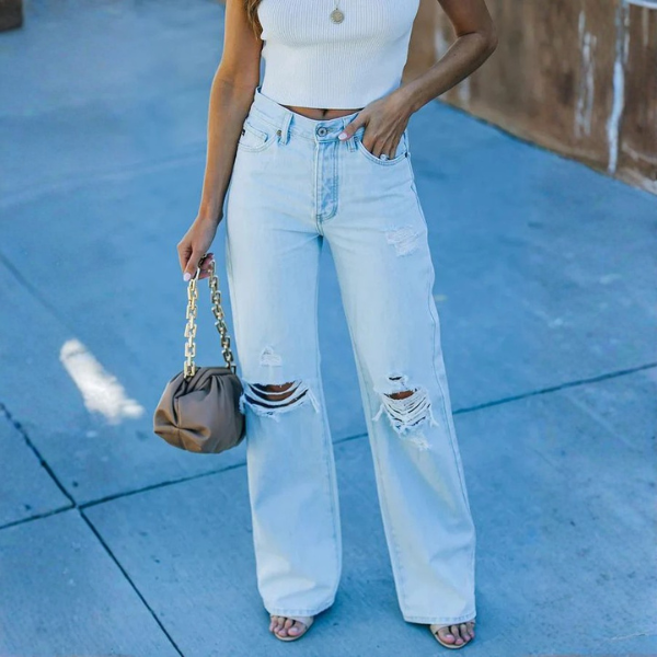 The Malibu Distressed Denim Jean