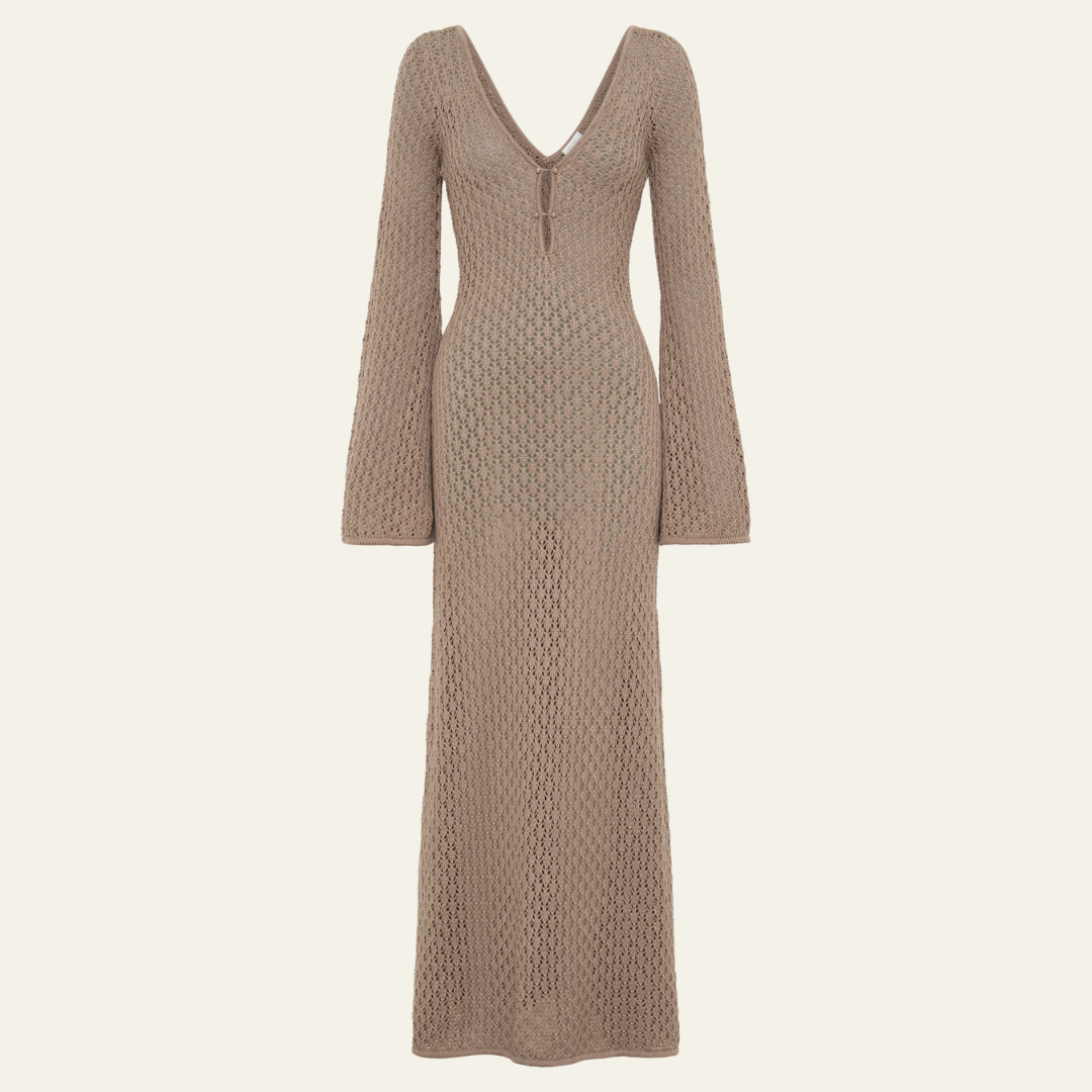 The St. Moritz Knit Beach Maxi Dress