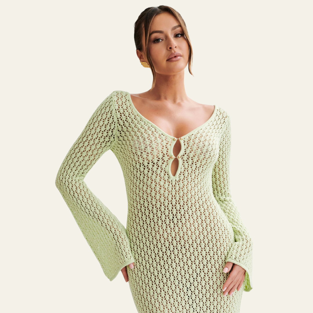 The St. Moritz Knit Beach Maxi Dress