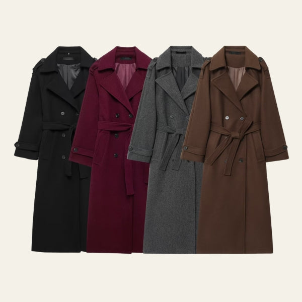 The Emilia Belted Longline Trench Coat