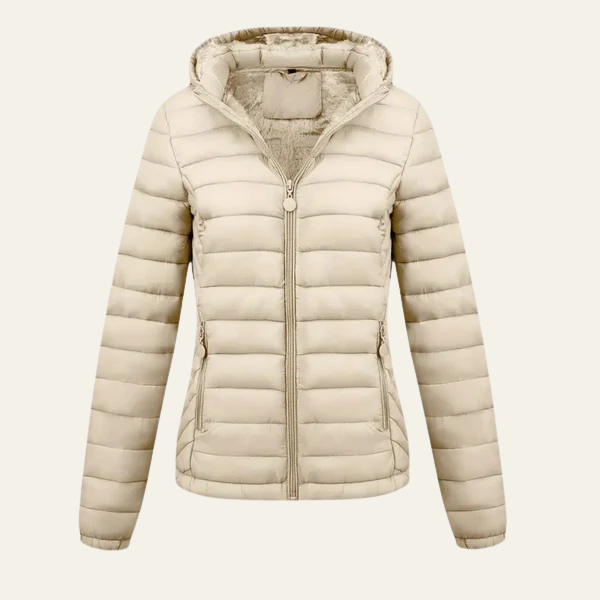 The Solenne Lightweight Hooded Winter Jacket
