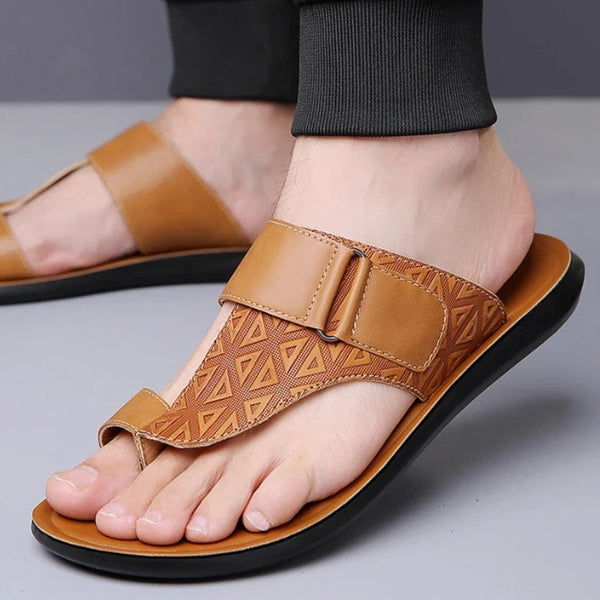 The Riviera Geometric-Embossed Slides