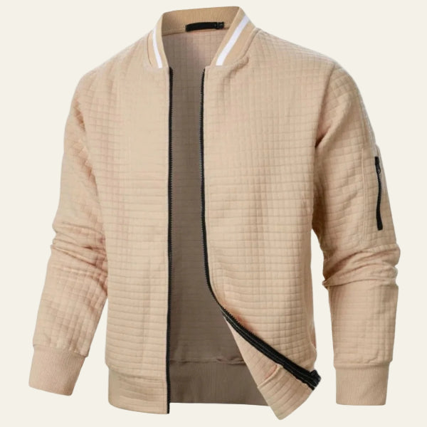 The Geneva Quilted Bomber Jacket