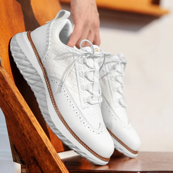 The Riviera Textured Weave Sneakers