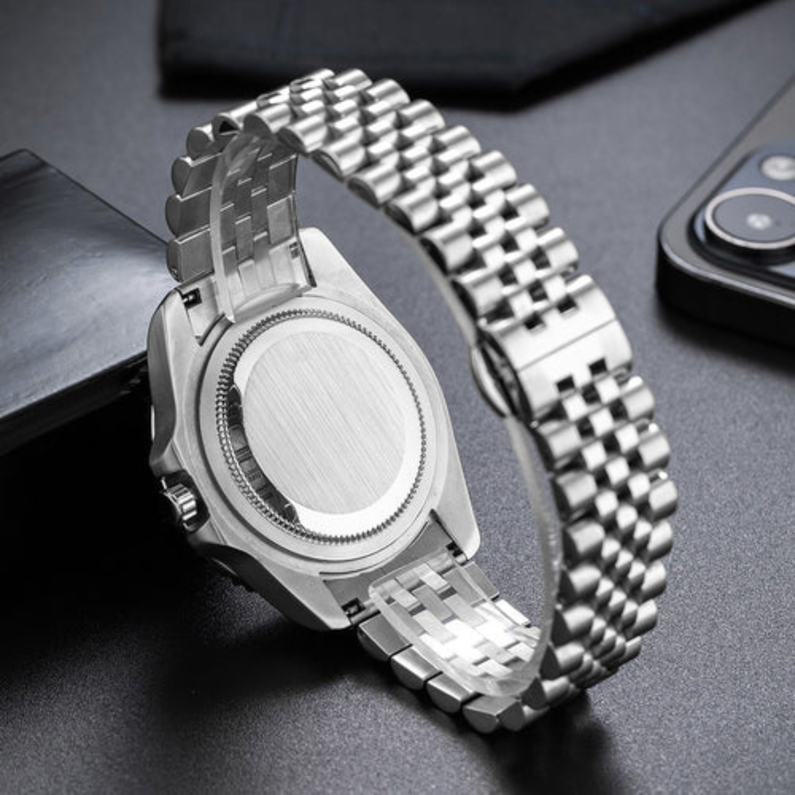 The Monaco Stainless Steel GMT Watch