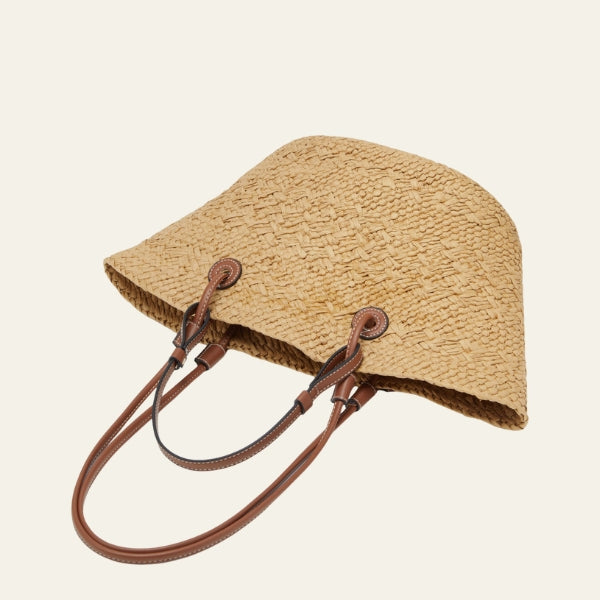 The Sorrento Double-Strap Straw Tote