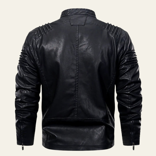 The Berlin Ribbed Leather Jacket