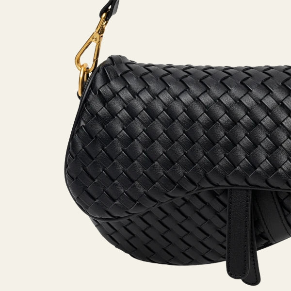 The Ravello Woven Flap Shoulder Bag