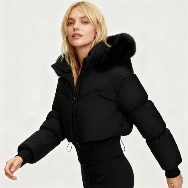The Amy faux-Fur Hooded Puffer Jacket