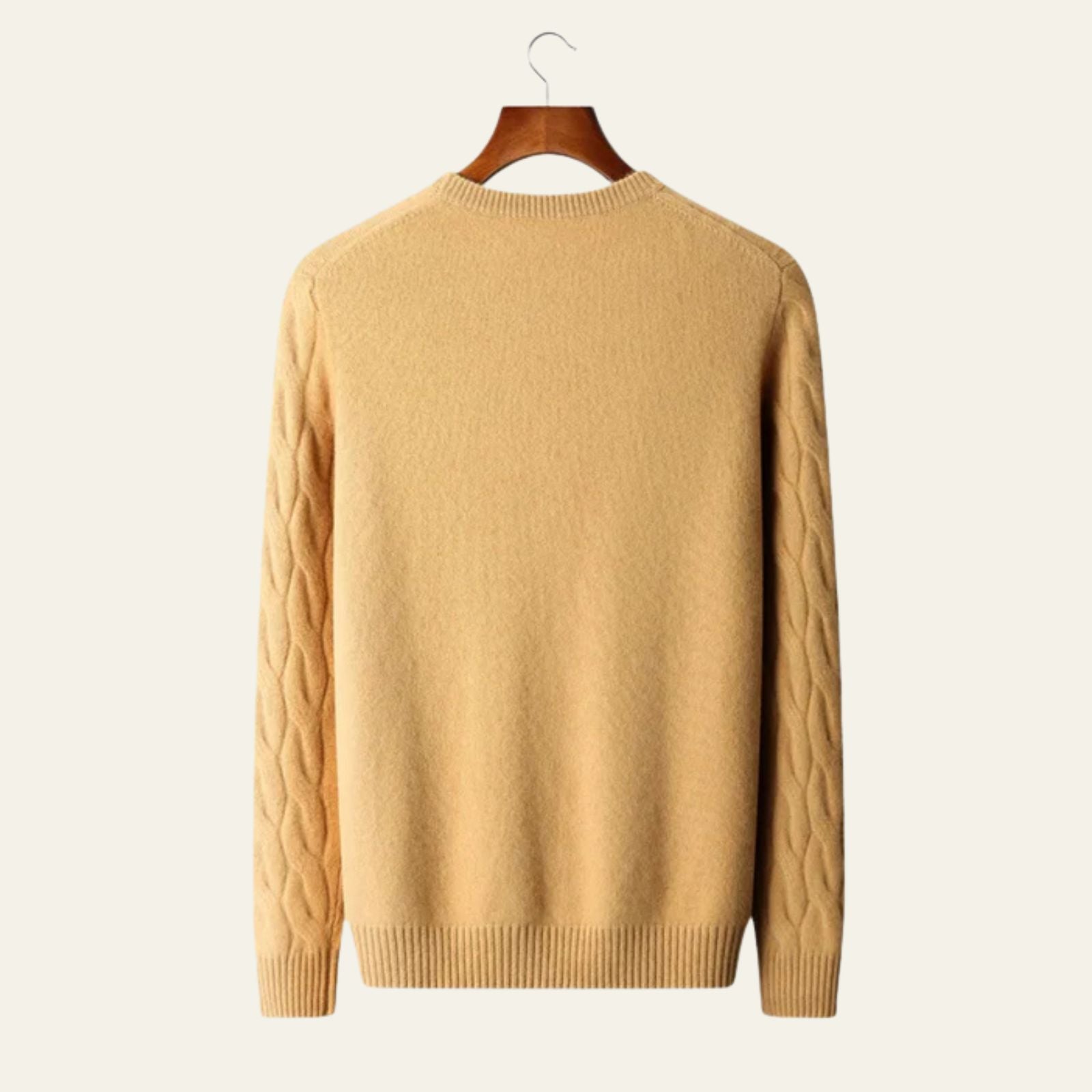 The St. Moritz Cashmere Cable Crewneck