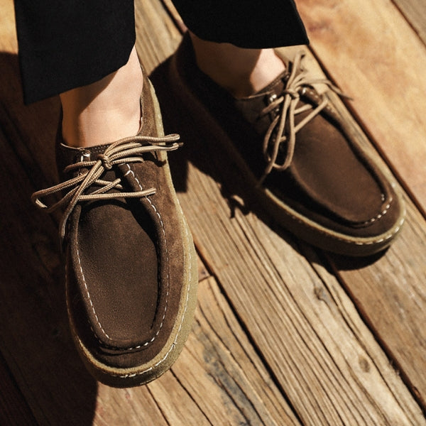The Terra Soft-Suede Lace-Up Casual Shoe