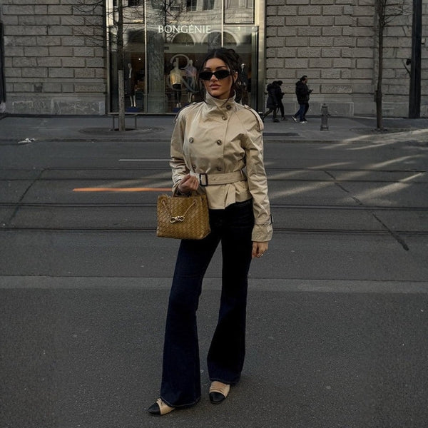 The Chelsea Belted Short Trench Jacket