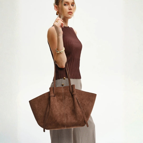 The Palermo Soft-Suede Oversize Tote