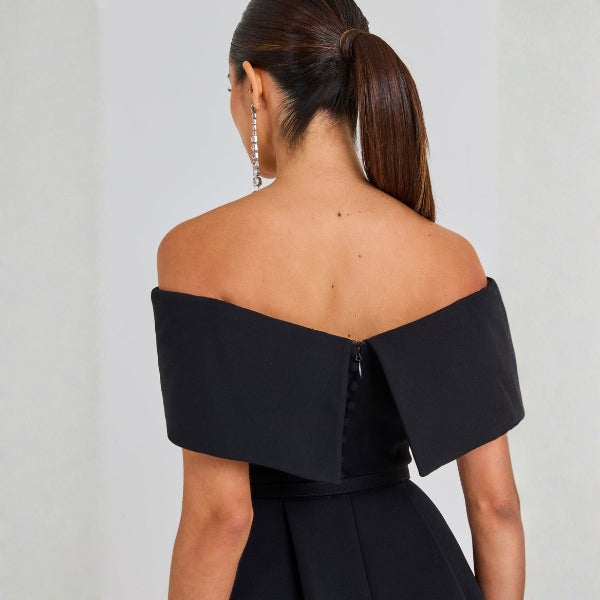 The Monaco Belted Off-Shoulder Mini Dress