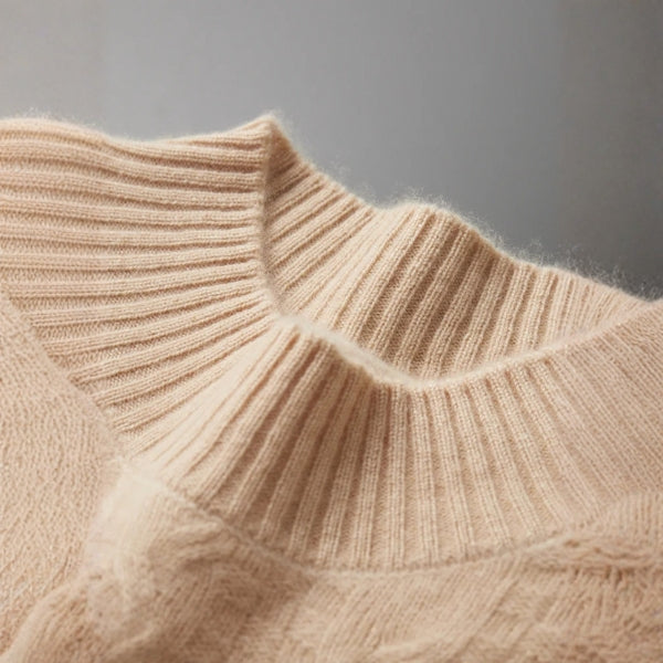 The Sorrento Merino Wool Cable Crew