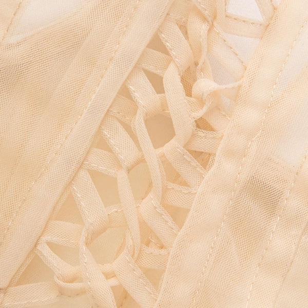 The Capri Tie-Back Sheer Mesh Corset Top