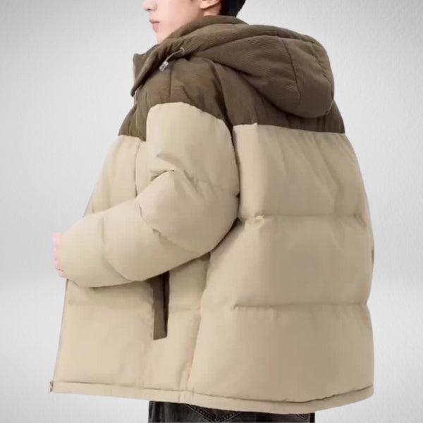 The Aspen Cord-Panel Puffer Jacket