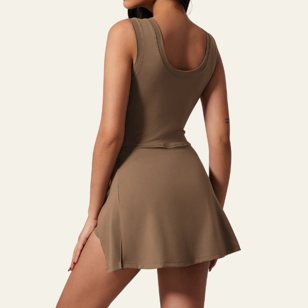 The Riviera Tie-Waist Active Romper