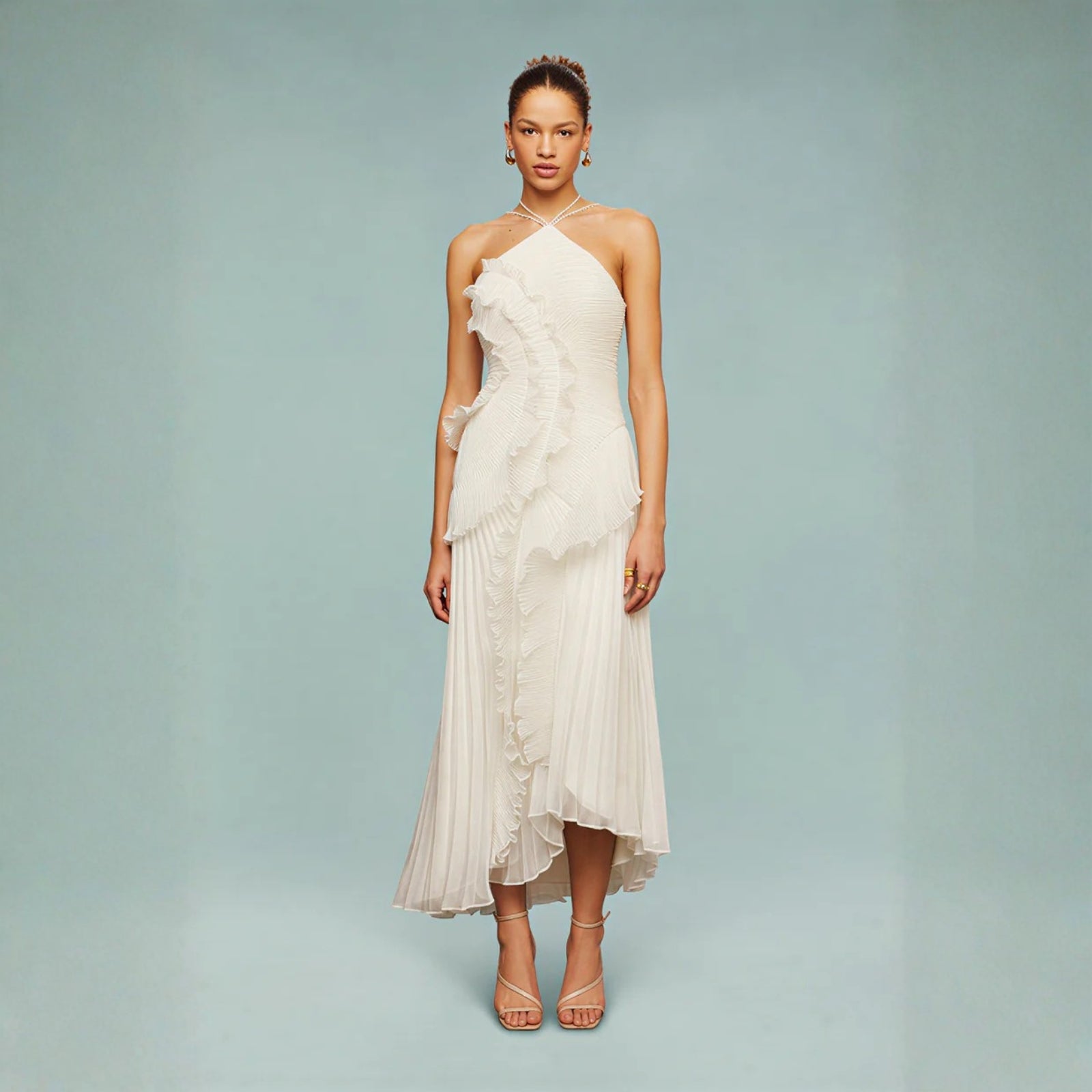 The Amalfi Ruffle High-Low Dress