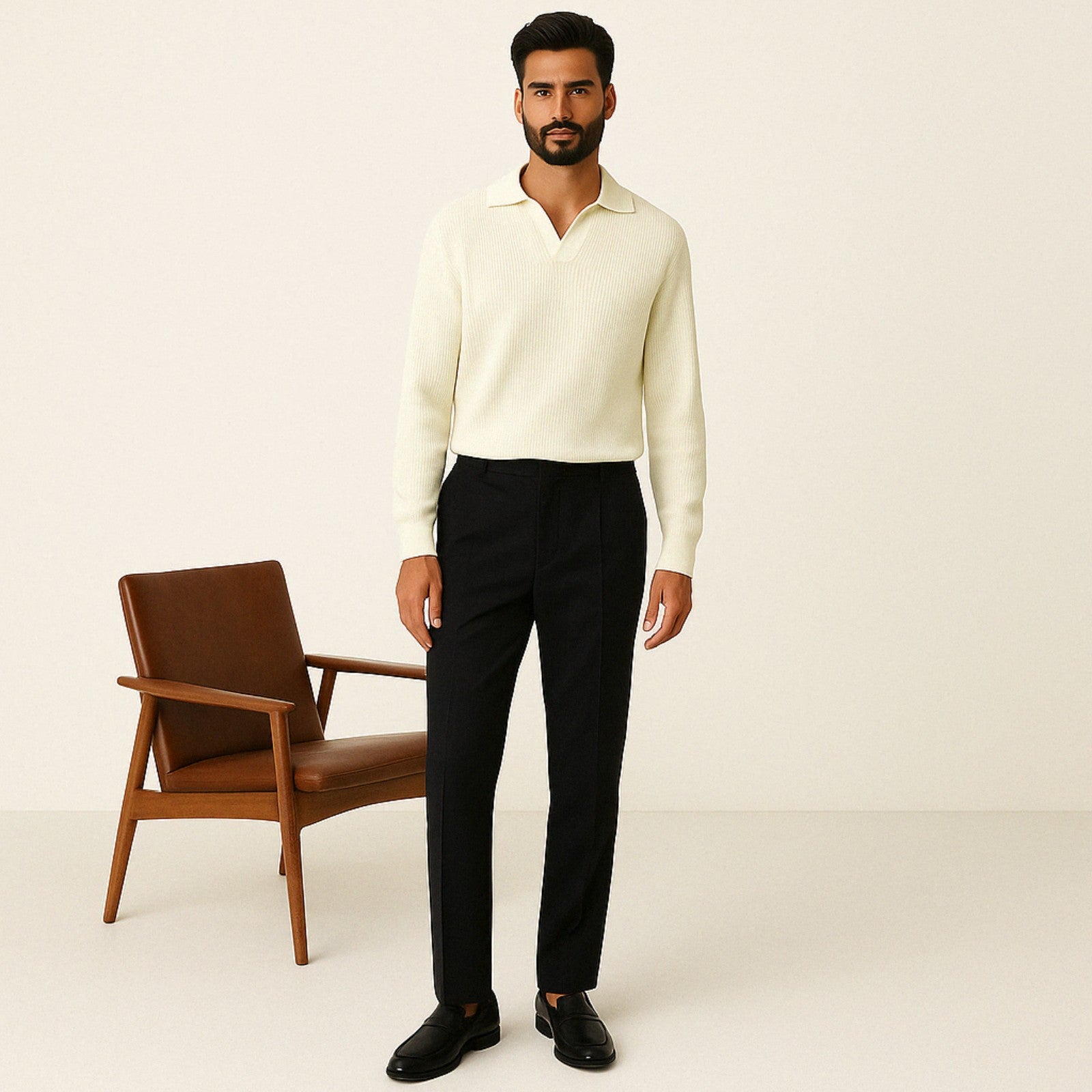 The Lugano V-Neck Knit Sweater