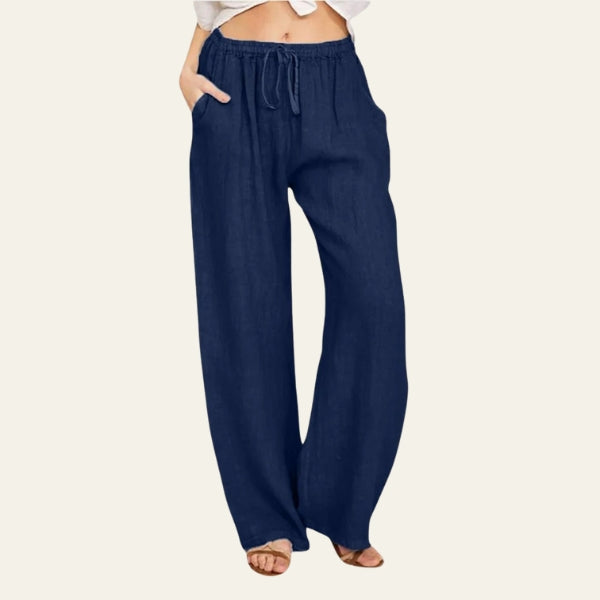 The Ibiza Drawstring Wide-Leg Trousers