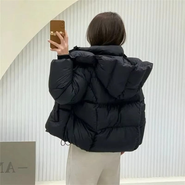 The Aspen Hooded Cropped Puffer Jacket
