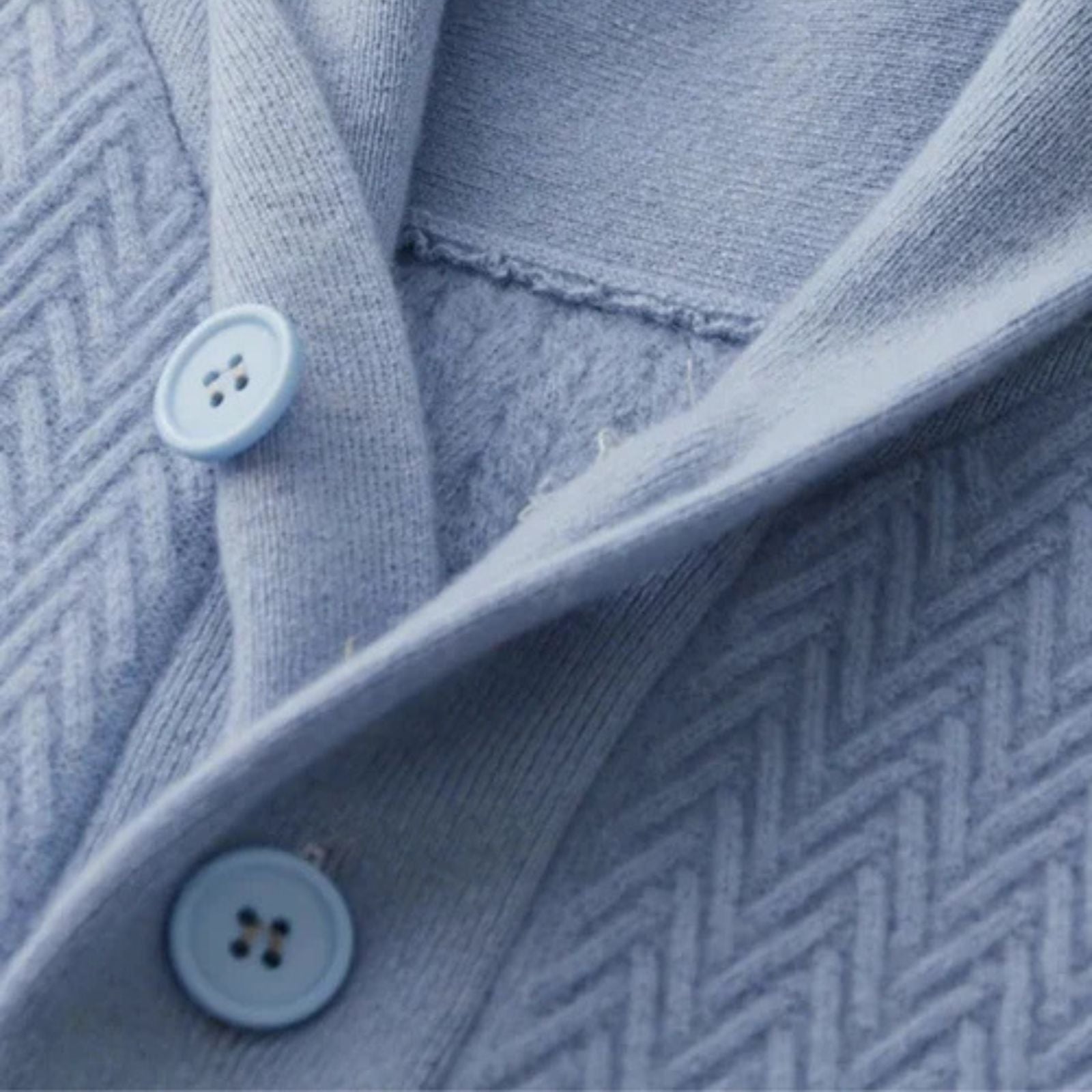 The Cortina Cashmere Zigzag Button Sweater