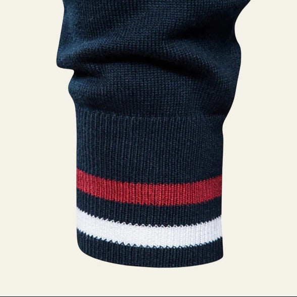 The Oslo Contrast Zip Sweater