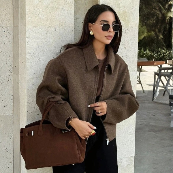 The Basel Cropped Zip Jacket