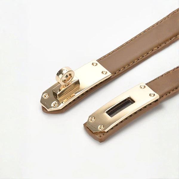 The Antibes Leather Turn-Lock Belt