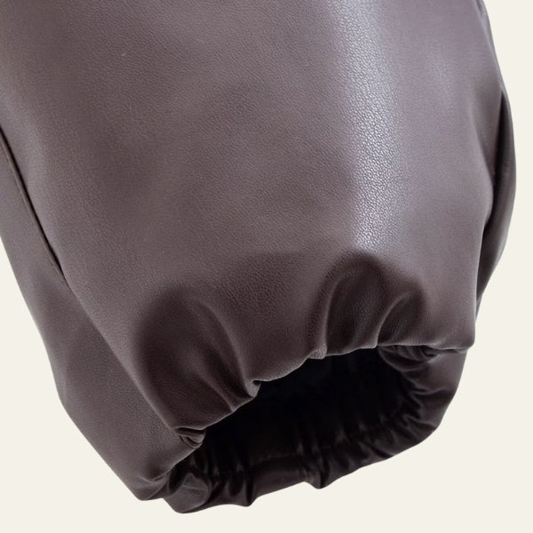 The Aspen Puffer-Collar Cropped Jacket