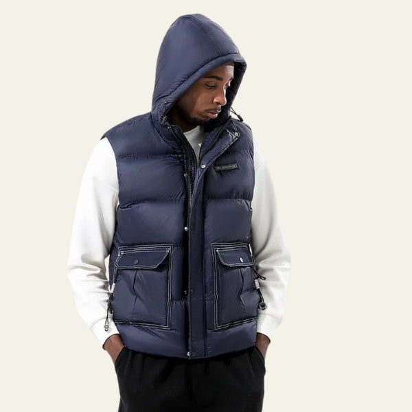 The Hudson Quilted Hooded Puffer Vest
