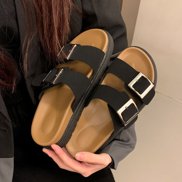 The Riviera Buckle-Strap Sandals