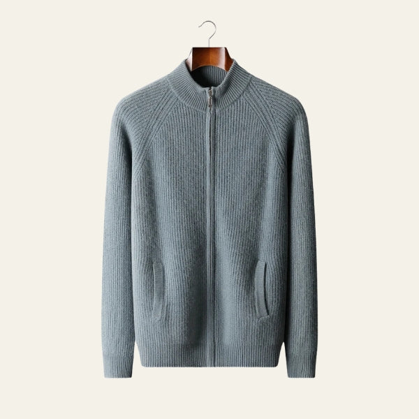 The Sorrento Cashmere Zip Knit