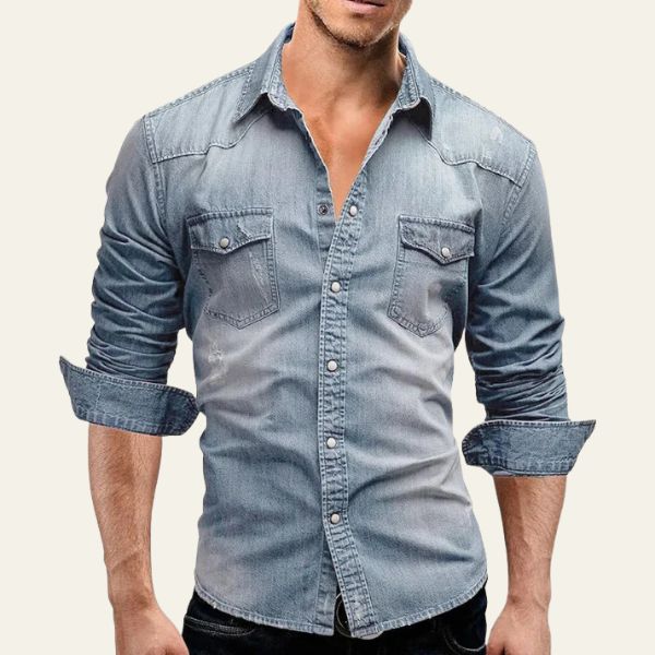 The Miami Snap-Front Denim Shirt