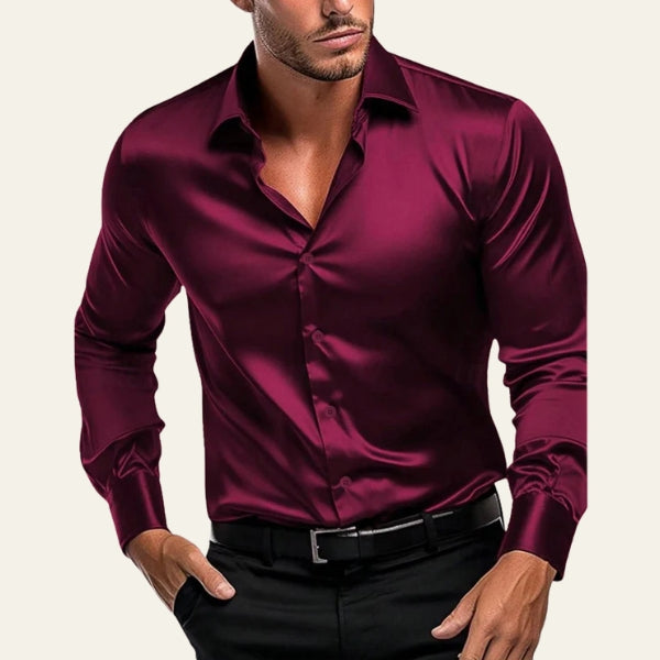 The Sorrento Satin-Finish Button Shirt