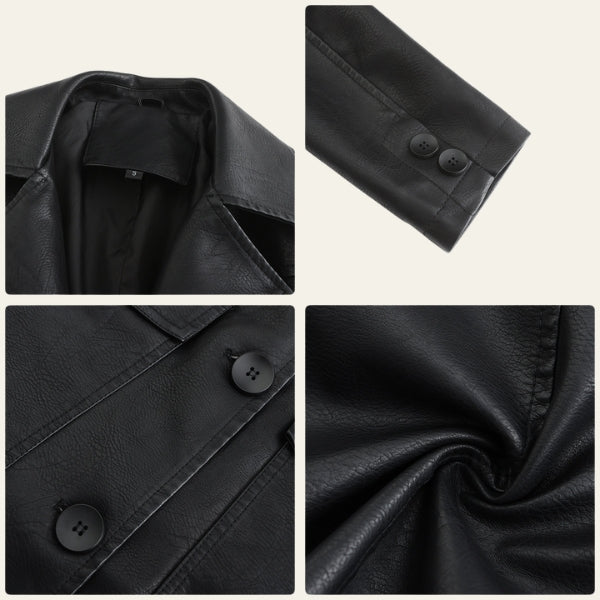 The Milan Leather Trench Coat