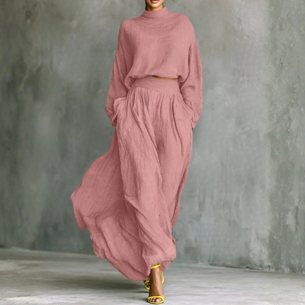The Kyoto Textured High-Neck Set