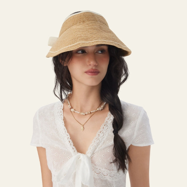 The Capri Wide-Brim Lace-Up Hat