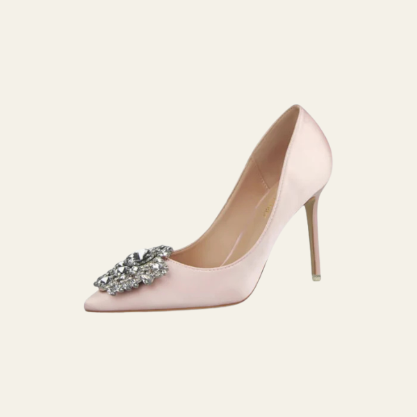 The Aurelia Crystal-Embellished Pointed-Toe Heels